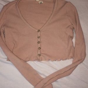 long sleeve crop top